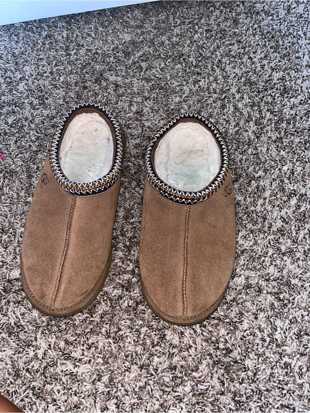 UGG Tasman embroidered shearling slippers shoes size 11 Women’s - Picture 5 of 9